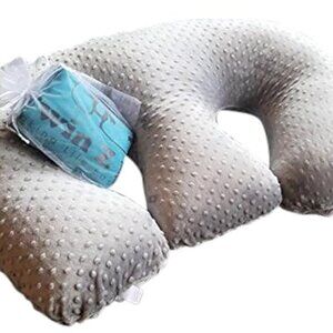 Twin Z Pillow: The 6 uses in 1 Twin Pillow in Grey Plus Travel Bag